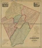 Albemarle County 1875 Wall Map, Albemarle County 1875 Wall Map